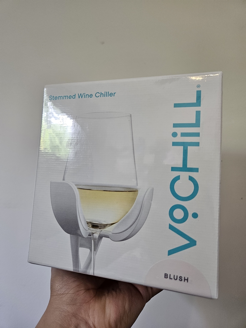 NIB Vochill Stemmed Wine Chiller - Blush